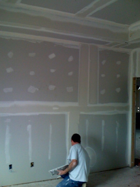 Complete drywall installation and taping